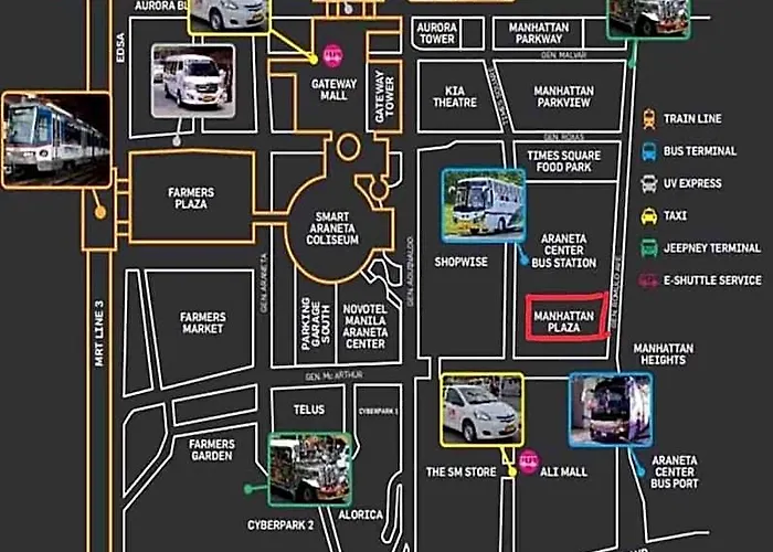 One Br Apt. Manhattan Plaza Araneta Center Cubao Hotel Manila